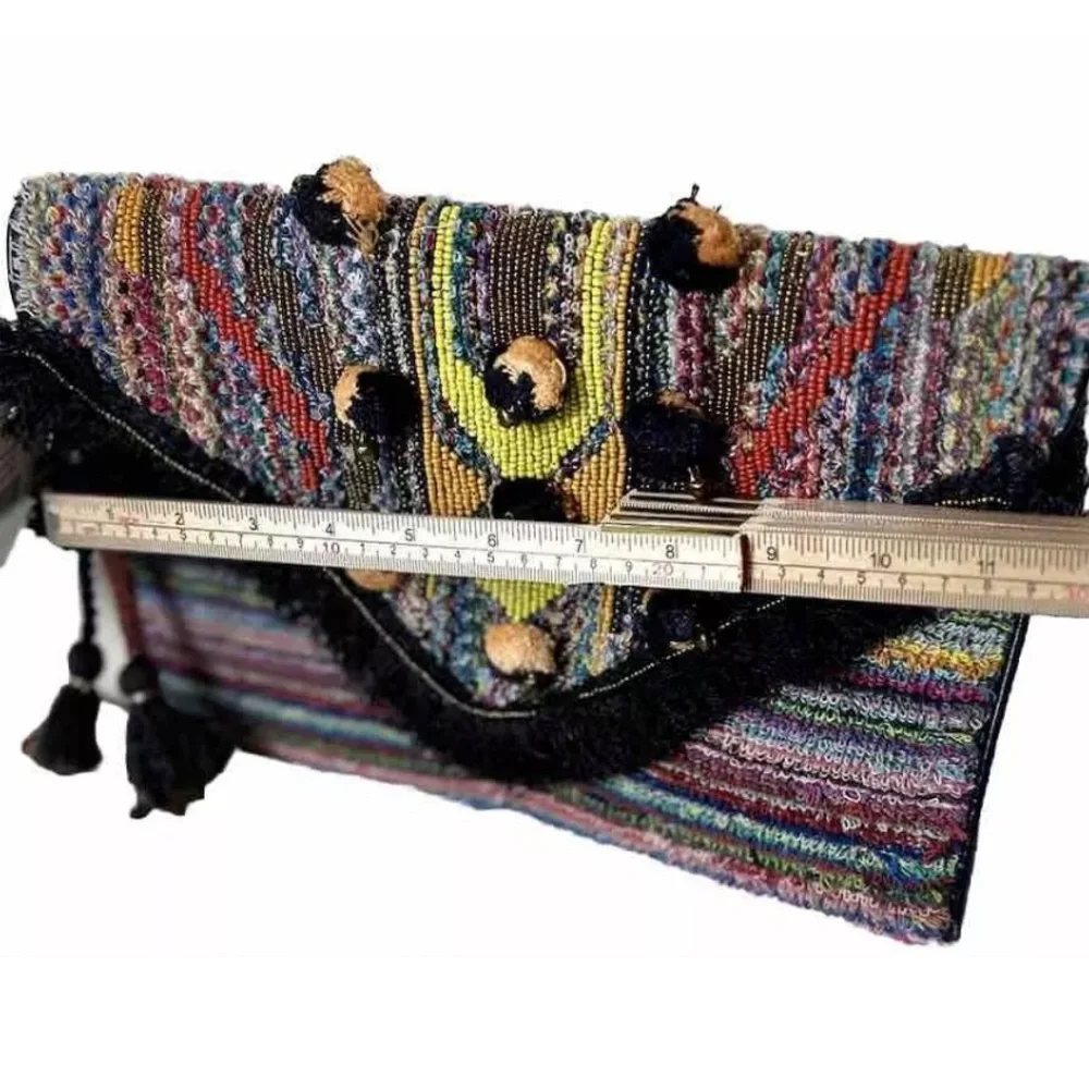 Steve Madden Pennie Boho Clutch with Fringe - Picture 3 of 11